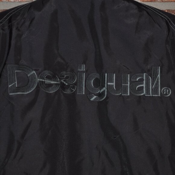 Desigual Black Bomber Jacket XL - Picture 5 of 9